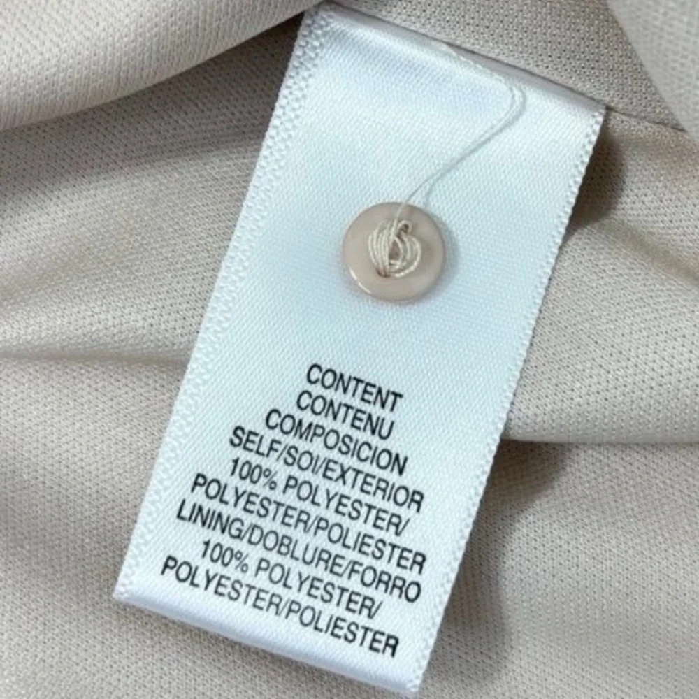 WAYF Nordstrom NWT XL Satin Camisole Top Tank Blouse Champagne Blush Bow Straps - Picture 7 of 7